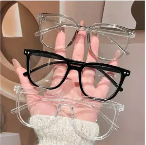 3pcs Blue Light Blocking Glasses Fashion Square Fake Eyeglasses Anti Ray Computer Gaming Glasses for Women Men Blue Blockers