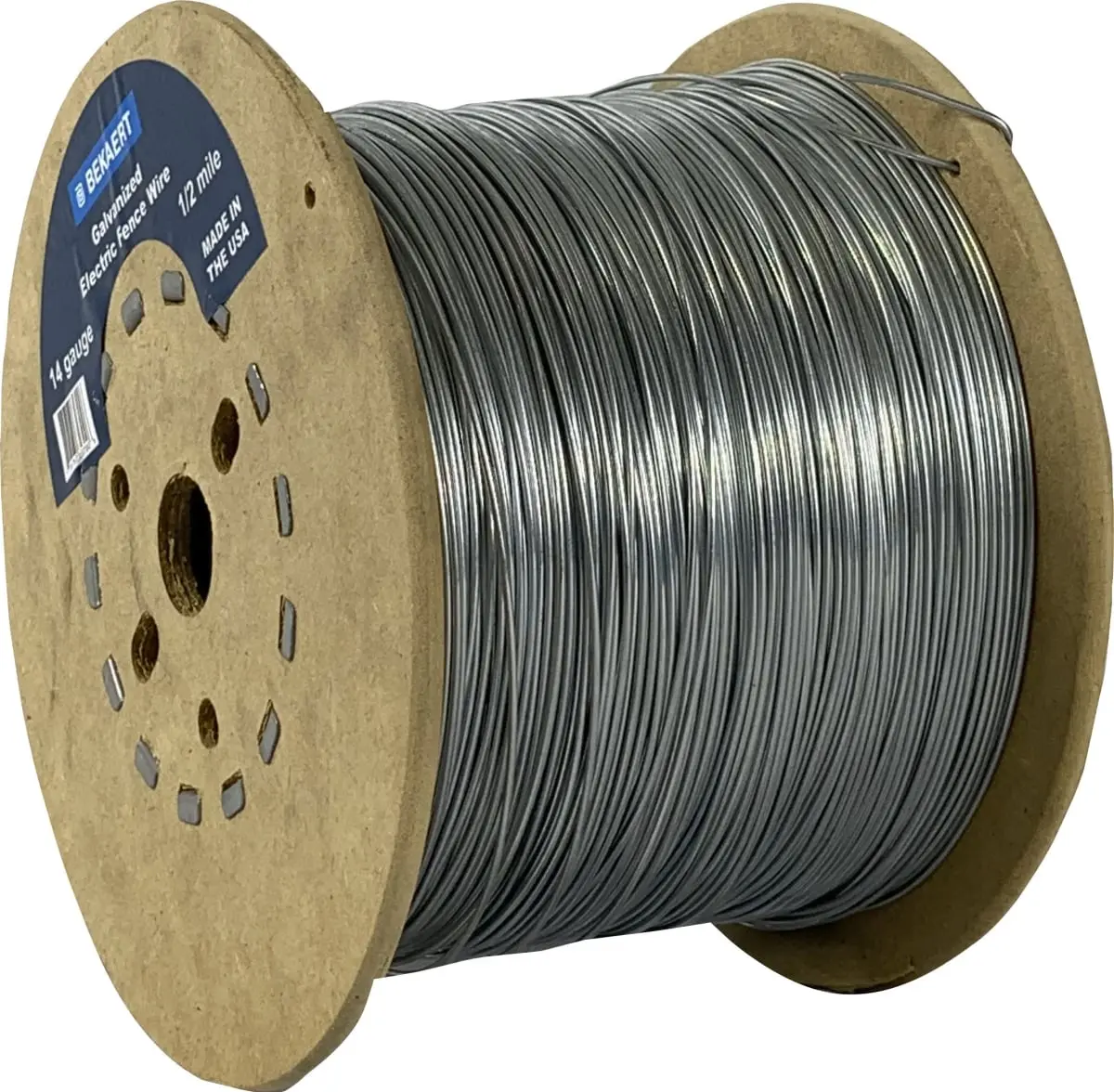 Bekaert 118306 Electric Fence Wire Galvanized - 14 Gauge - 2640 ft., 1/2 Mile
