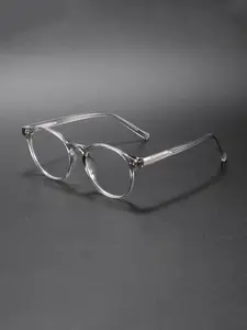 Unisex Tr90 Anti-Blue Light Glasses, Round Frame Design, Casual Style, Perfect for Travel Beach Cycling Music Festivals Gifts