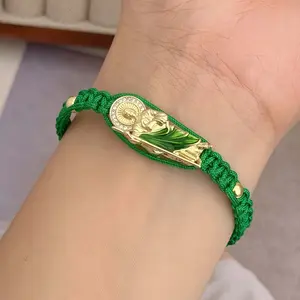 Handmade Saint Jude Thaddeus Bracelet | Adjustable Faith & Protection Cord Bracelet