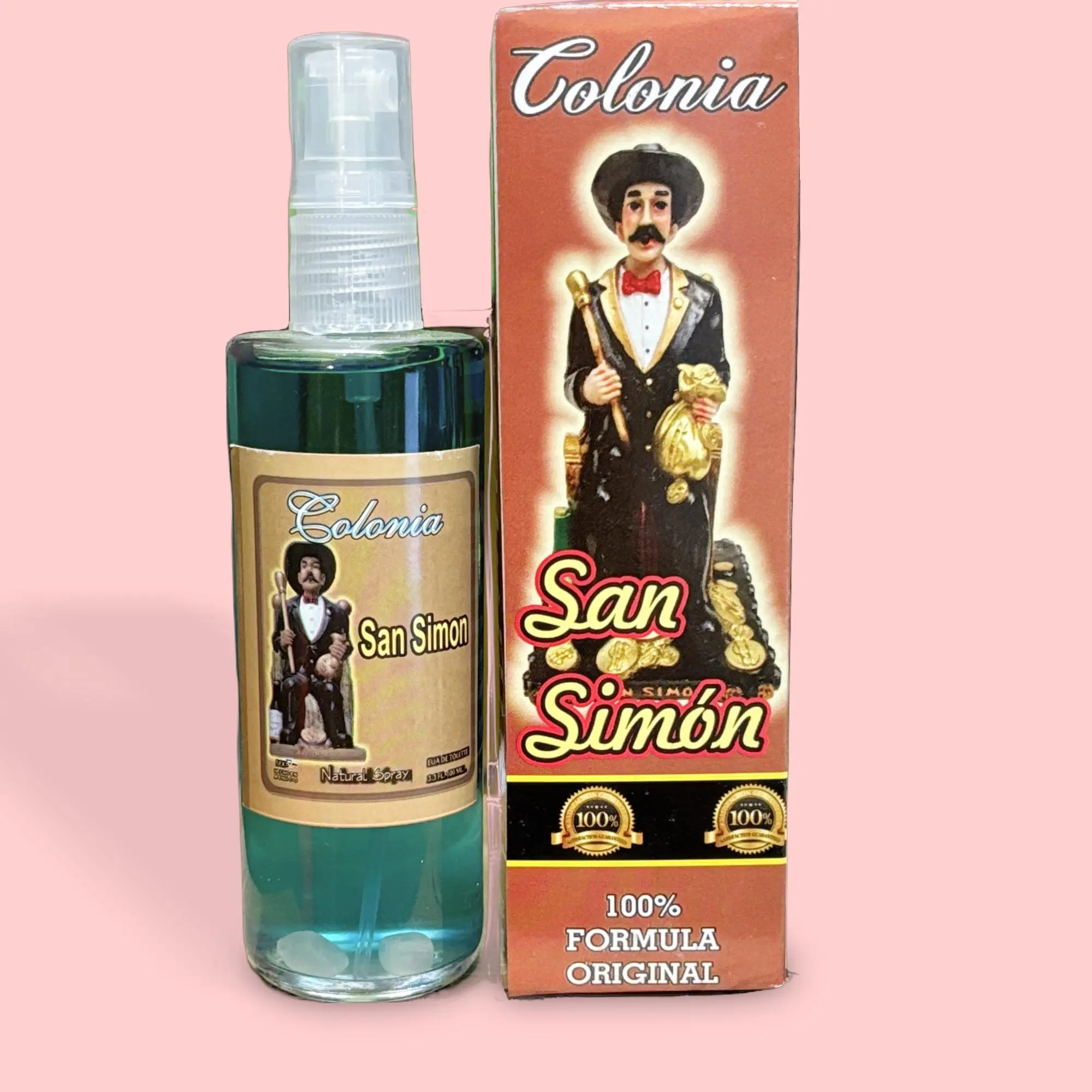 San Simon Cologne - Fresh Unisex Fragrance Perfume to Venerate San Simon, for Personal and Statue Spiritual Use, Single Item