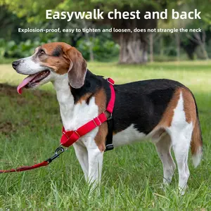 PetSafe Easy Walk No-Pull Dog Harness – Vest Style Anti-Pull Chest Harness for Small Medium Large Dogs, Nylon Adjustable Leash Training Set