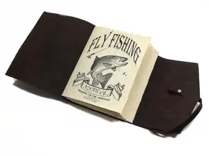 Leather Fly Fishing Journal, 200 Page Logbook, Handcrafted