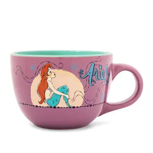 Disney The Little Mermaid Ariel Moonlight Ceramic Soup Mug | Holds 24 Ounces