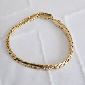 14K Gold Plated Cuban Link Bracelet – Classic & Timeless Style 8 inches