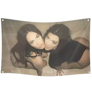 M. Fox & K.K 3x5 Ft Flag Tapestry for Bedroom Living Funny Decor Gift Hanging