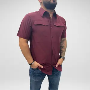 Men's APS Tek S/S Shirt - Burgundy