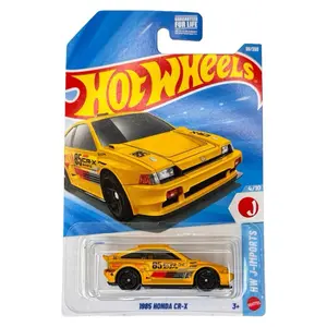 Hot Wheels 1985 Honda CR-X Yellow Mainline 89/250