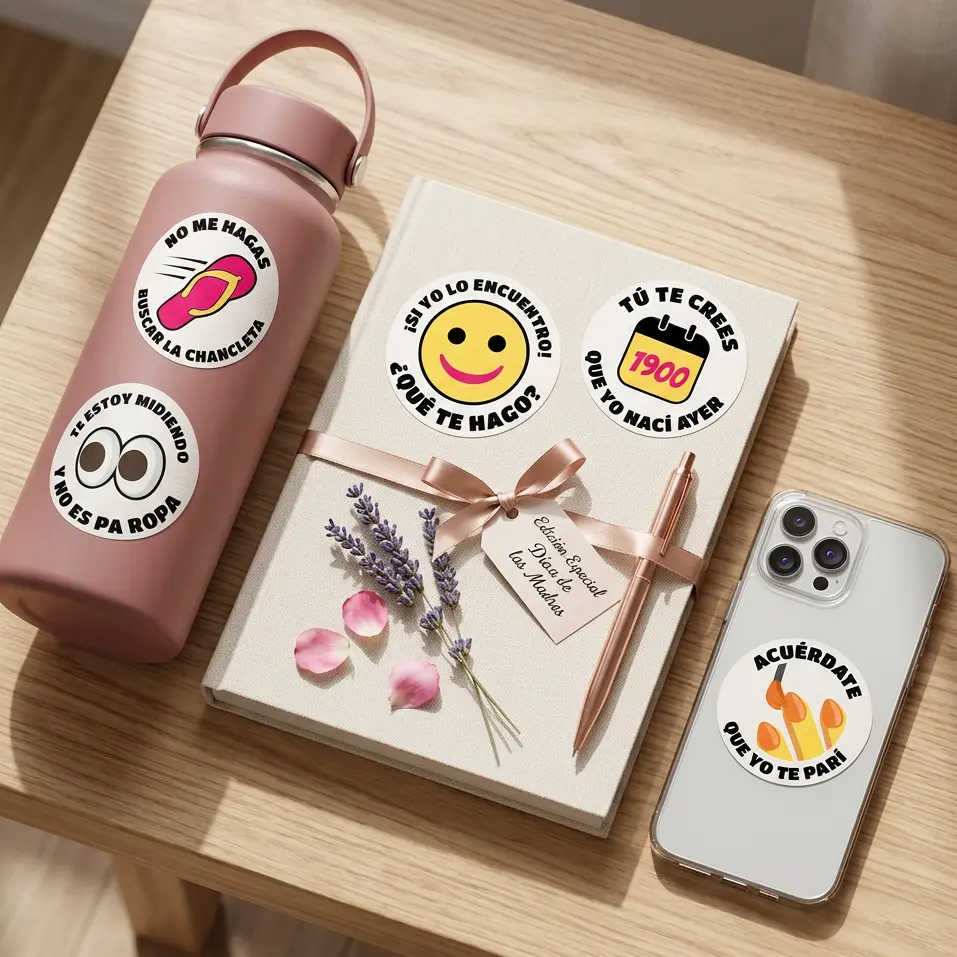 Mother's Day stickers. Pegatinas para las madres.