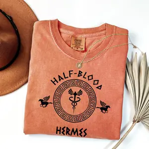 Half Blood God Of Messengers Trade Travelers Thieves and Athletes Comfort Colors T-shirt, Mythology Lover Tee, Percy Jackson Olympus Gods Fan, Homer Bookish Gift For Friends