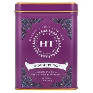 Harney & Sons HT Tea Blends, Indigo Punch, Caffeine Free, 20 Sachets, 1.4 oz (40 g)