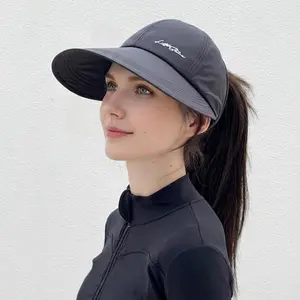 Sun Protection Baseball Hat 2-Pack, UPF Lightweight Wide Brim Outdoor Sports Hat, Adjustable Velcro Closure All-Season Elastic Design for Men and Women