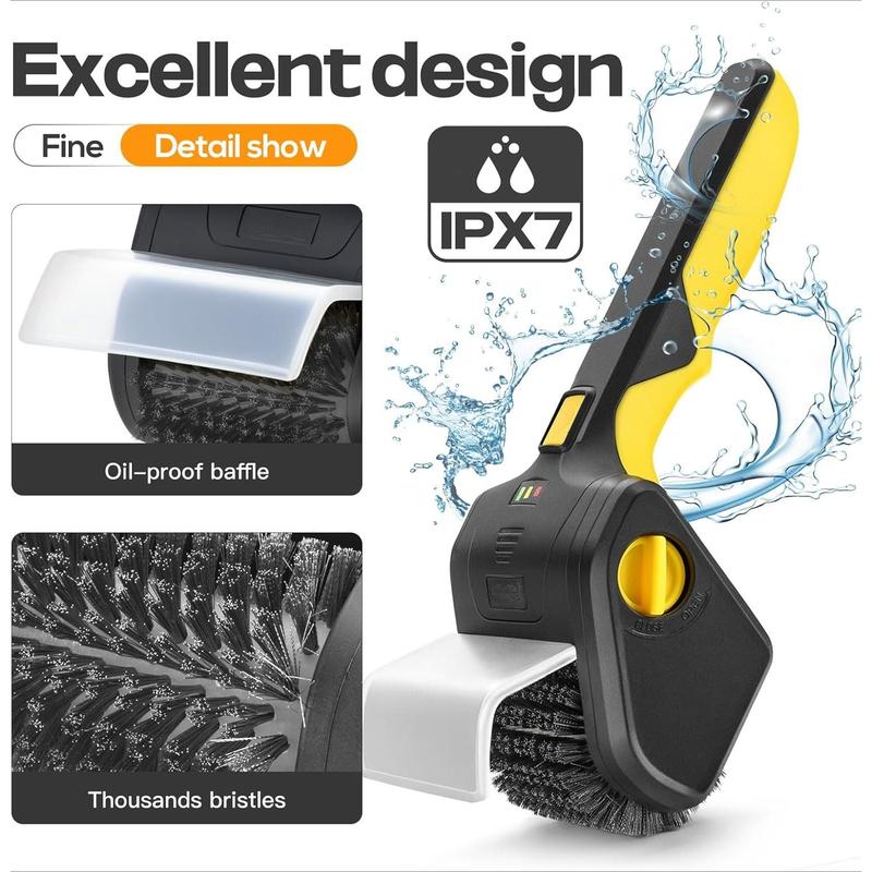 Sivora™ Electric BBQ Grill Brush Cordless and Rechargeable,Adjustable Angle, Barbecue Accessories,Barbecue Utensils,Wire Brushes for Cleaning Rust, Grill, Dirt, Paint Removal, Welding