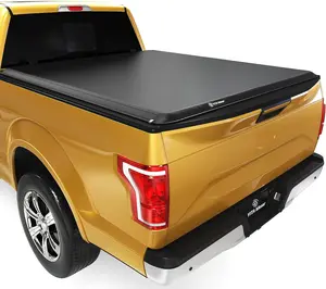 6.75ft Soft Roll Up Truck Bed Tonneau Cover Compatible with 2017-2025 Ford F-250 F-350 F250 F350 Super Duty, Styleside 6.75 ft Bed