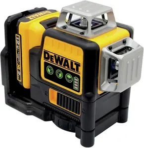 DEWALT DW089LG 12V MAX Lithium-Ion Lightweight Cordless Laser Level, 12-Line Bright Green Beam, 3x360° Full Surrounding Vertical & Horizontal, Built-In Smart Self-Leveling Function, Dust-Resistant Precision Tool for Indoor & Outdoor Construction Layout