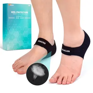 2 Pairs Plantar Fasciitis Heel Protectors, Heel Cups for Pain Relief & Achilles Tendonitis Support,Heel Cushion Inserts for Walking, Sports, Yoga, Home Use(M 5-8\/W 4.5-9)