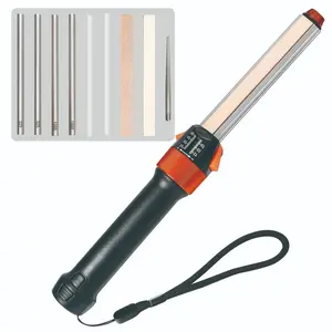 11-In-1 Adjustable Angle Knife Sharpener with Monocrystalline Diamond and Ceramic Rods, Tapered Rod & Leather Strops for Straight & Serrated Edges