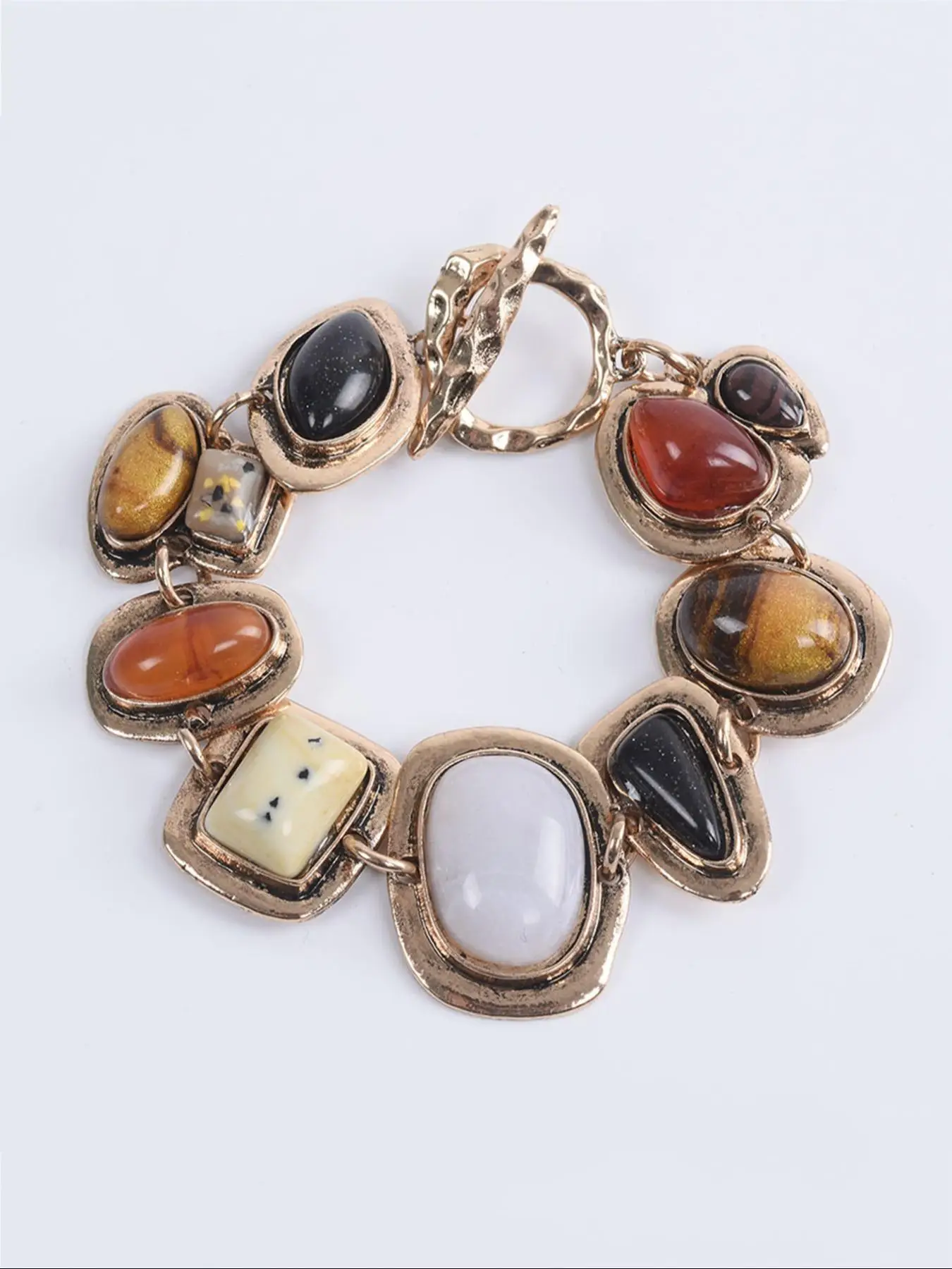 Boho Style Geometric Design Stackable Bracelets, Fashionable Vintage Jewelry for Women & Girls, Trendy All-match & Exquisite Jewelry for Birthday Gift