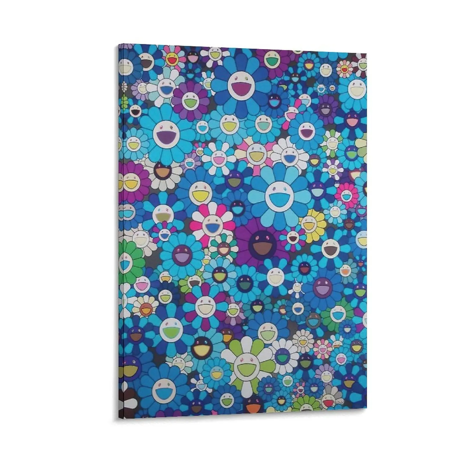 Takashi Murakamis Sun Flower Art Poster Canvas Wall Art Decor Print Picture Paintings.  (10) Canvas Poster Bedroom Decor Sports Landscape Office Room Decor Gift Frames Ornaments Floral Abstract Design Floral Aesthetic Pattern