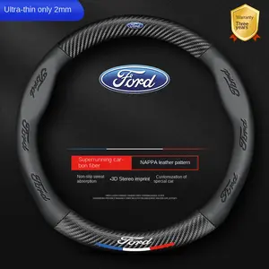 steering wheel cover Ford Classic New Focus Dedicated Steering Wheel Cover 05-21 Leather Ultra-Thin Non-Slip Decoration Car Steering Wheel Cover luxury car accessories car interior decor