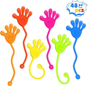 Sticky Hands Bulk 48 count Party Favors for Kids 4-8 8-12 Stretchy Sticky Hand Toy Christmas Stocking Stuffers for Kids Goodie Bag Stuffers Treasure Box Toys for Classroom Prizes Birthday Party Supplies