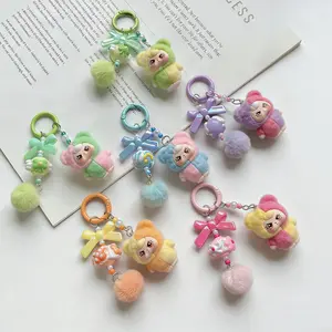 Cute Dopamine-Coated Flocked Keychain, Perfect Bag Charm, Keychain for Bags, Lovely Gift Idea, Keychain Kawaii, Ideal for Keychains, Stylish Accessory