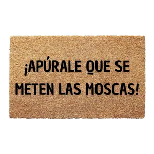 Apúrale Que Se Meten Las Moscas Doormat, Spanish Quote Mat, Funny Welcome Doormat, Home Decor, New Home Gift, Front Door Decoration