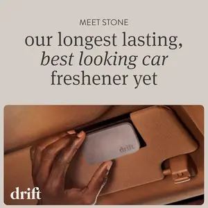 Drift Car Air Freshener - Stone Air Freshener - Car Odor Eliminator - Amber Scent Starter Kit