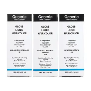 Generic Value Products DemiPermanent Gloss Liquid Hair Color, Adds Gloss for Healthy Looking Hair, Refreshes Color, Tones for a Beautiful Finish, 2 Fl Oz