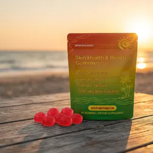 MIRIYALYAD Skin Health & Beauty Gummies, Advanced Antioxidant Support with Astaxanthin, Lycopene & Beta Carotene, Sour Watermelon Flavor, 60 Count