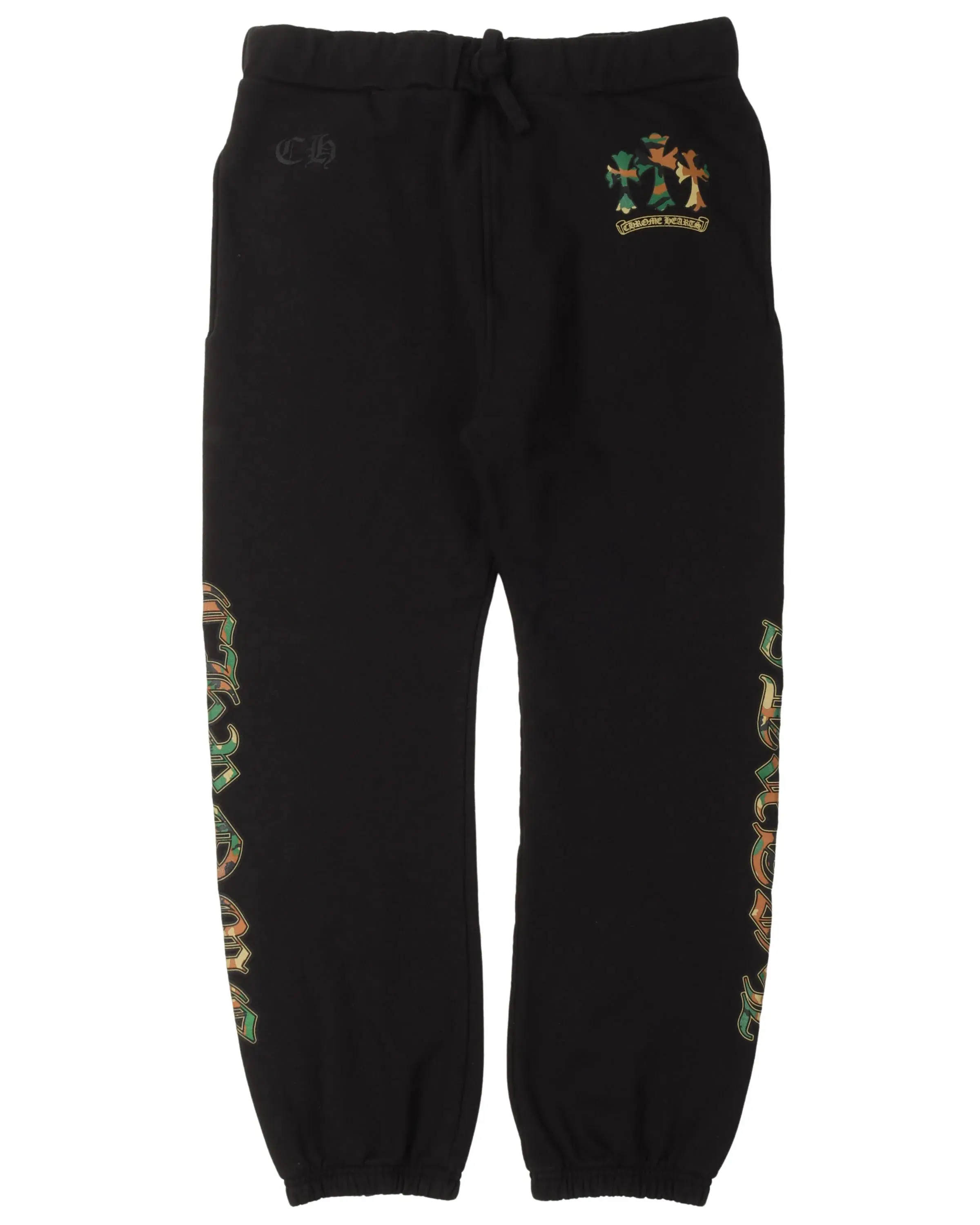 987884 Chrome Hearts Camo Cemetery Cross Sweatpants