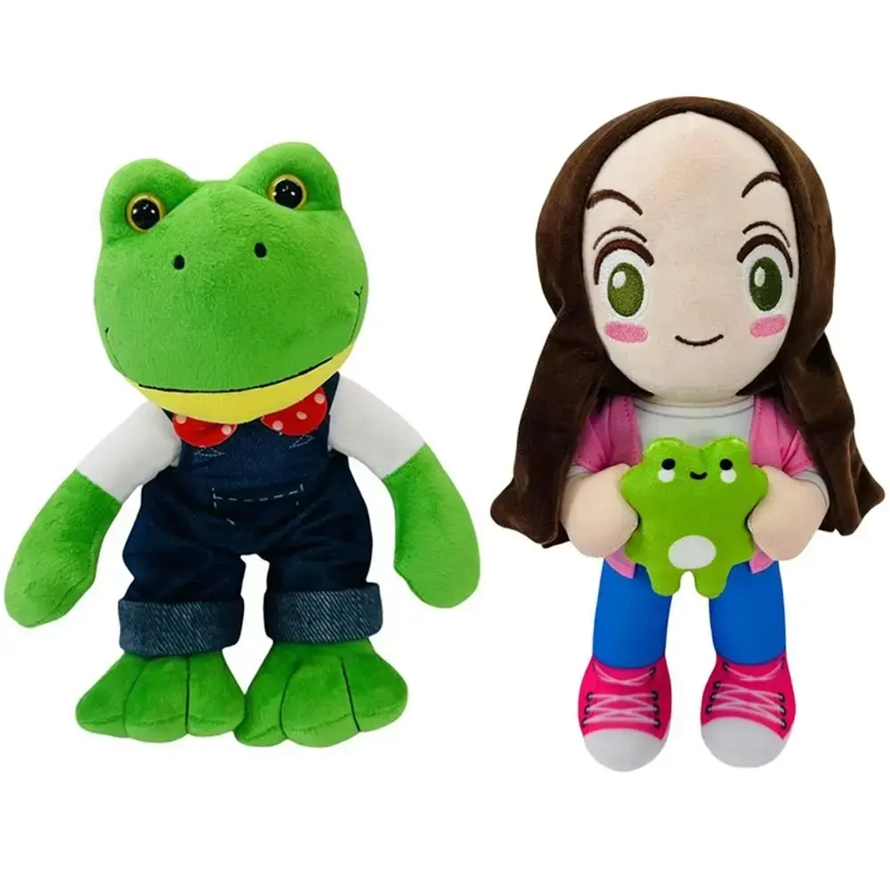 New Magic Expression Plush Doll Cartoon Girl 25cm Stuffed Animal Doll Soft Long Leg Frog Gift