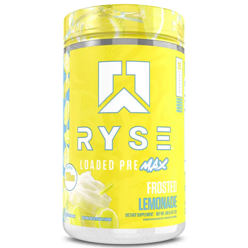 RYSE Loaded Pre Max Pre-Workout Powder - 300mg Dual-Phase Caffeine for Sustained Energy - L-Citrulline, PeptiPump & Alpha-GPC - 25 Servings