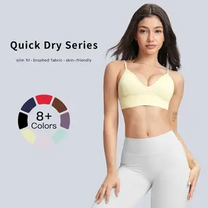 Tenwolf Women's Solid Backless Sports Bra, Quick-Dry Breathable Comfort Wireless Workout Yoga Bra, Summer 2024 Apparel, Indoor Outdoor Female Sportswear