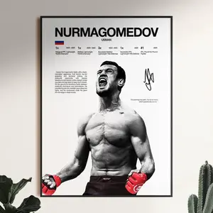 Usman Nurmagomedov Poster, UFC Wall Print, MMA Digital , Fighter Poster, Gym Poster, UFC Fan Room Decor, Gift for Him, ufc Champion