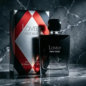 LOVELY SWEET HEART Men's perfume | 100ml | Fresh Fruity-Floral / Unisex Woody Fragrance | Must-have scents for everyday commuting and dating | woody amber fragrance eau deparfum | perfume gift | daily wear perfume