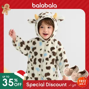 （Buy 2 get 1 gift)Balabala Kids' holiday Animal Fleece Jumpsuit - Snuggly, Cute & Playful with Fun Animal Print Soft Fleece Material Easy to Wear for Little Ones Fluffy Pajamas Sleepwear Pajamas Toddler