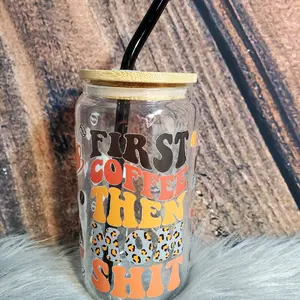 16 oz coffee first glass cup