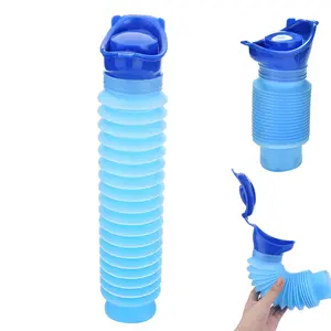 Portable Urinal for Men Women 750 ML Spill Proof Travel Emergency Urinal Bottle Leak-Proof Collapsible Urinals Personal Car Pee Bottle for Camping Road Trips Drivers Seniors Kids