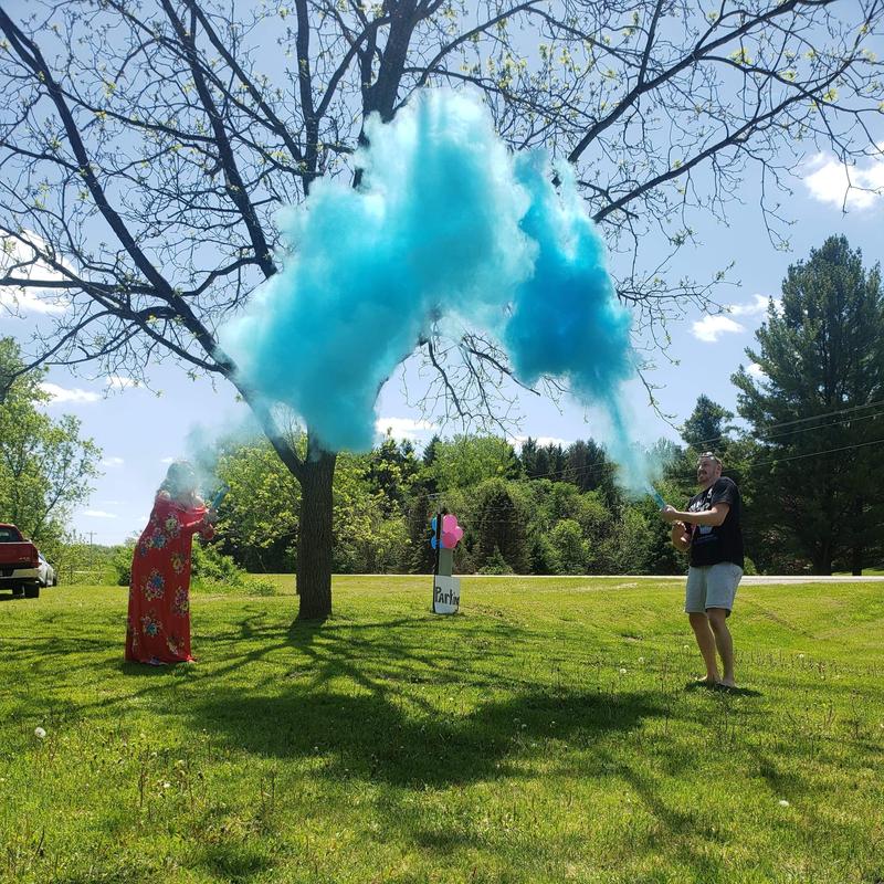 Blue Gender Reveal Powder Cannons