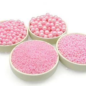 85g/150g 0.2/0.4/0.7/1cm Pink Pearl Balls Wedding Birthday Mother's Day Party Table Cake Cupcakes Decoration Wedding Cake Topper Non edible Decoration