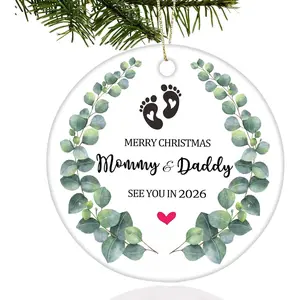 Expecting  Ornament 2026,  Announcement Ornaments for Husband, Expecting Parents to Be  Gifts, were Expecting 2026 Christmas  Ornament