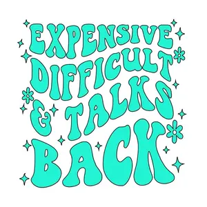 Expensive Difficult and Talks Back Decal/Sticker Car Truck SUV Mirror Sticker, Mirror, Window Decorative Sticker, Vinyl Decal, Car Accessories Permanent Vinyl