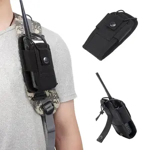 Tactical Radio Walkie Talkie Pouch Waist Bag Holder Pack Radio Case Airsoft Hunting Camping Interphone