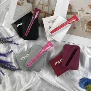 Rhode Hailey Silicone Magnetic Phone Case White With Box, Rhode Snap-On Lip Case Clean Girl Aesthetic Minimal Luxury Soft Matte Phone Cover