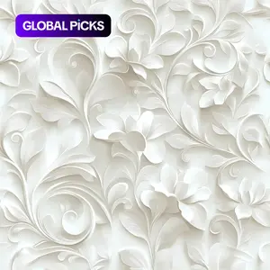 Floral Embossed Wallpaper Roll, Self-Adhesive Pet Wall Paper, European Luxury Style, Removable No Glue, Home Decor for Living Room Bedroom Kitchen Bathroom #GLOBAL PICKS