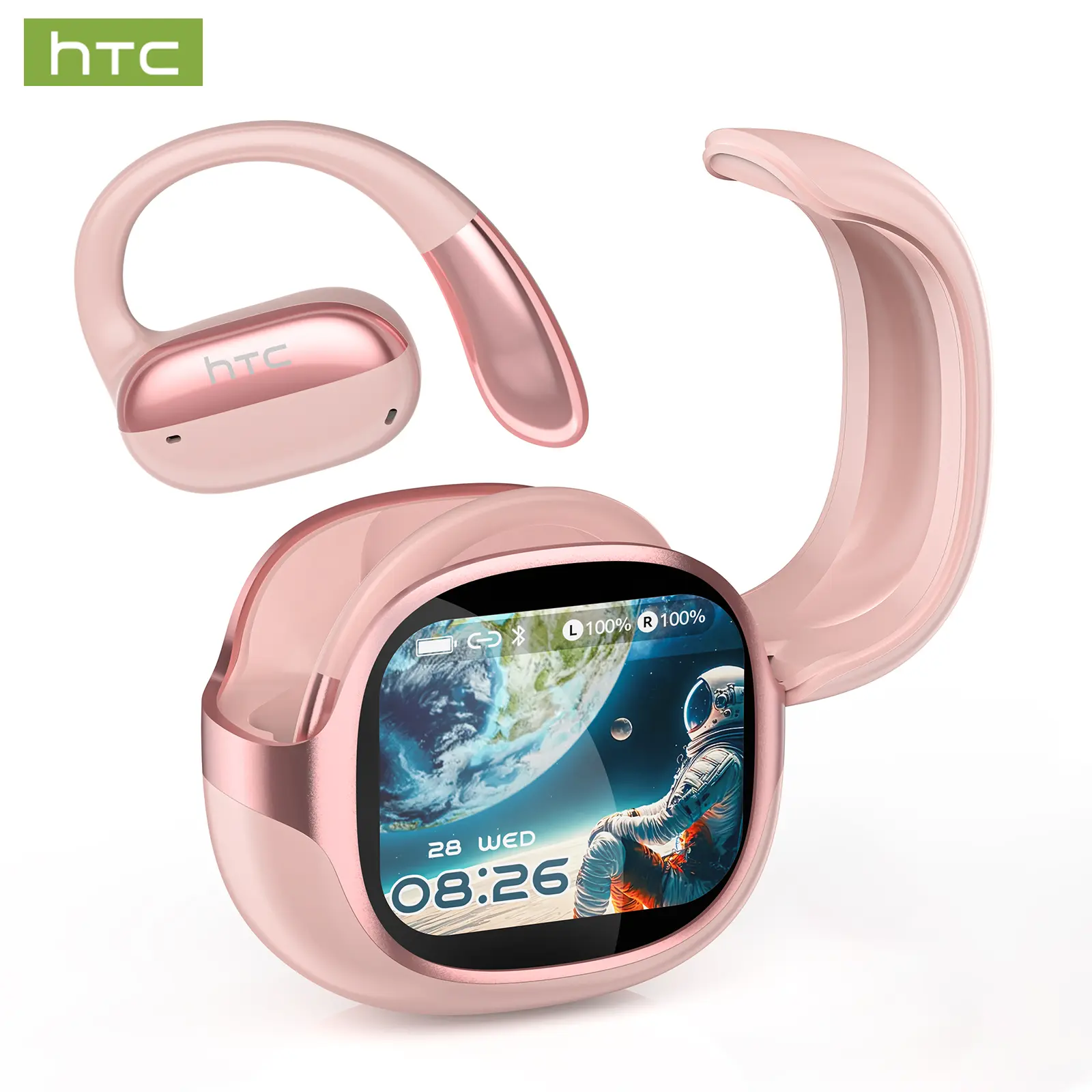 Bluetooth Htc Wireless Headset HTC NE32 Bluetooth AI Earphones LCD