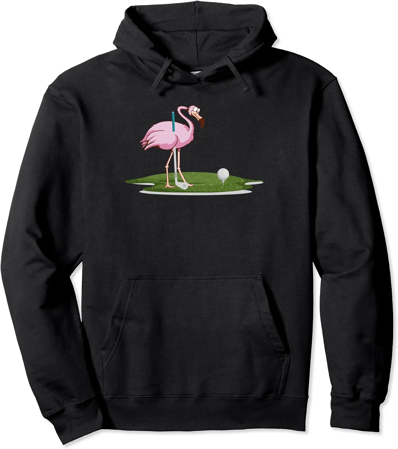 Cute Flamingo Playing Golf Golfer Sport Humor Golfing Pullover Hoodie - Latellestcha Shop 46B0BMZ1165T