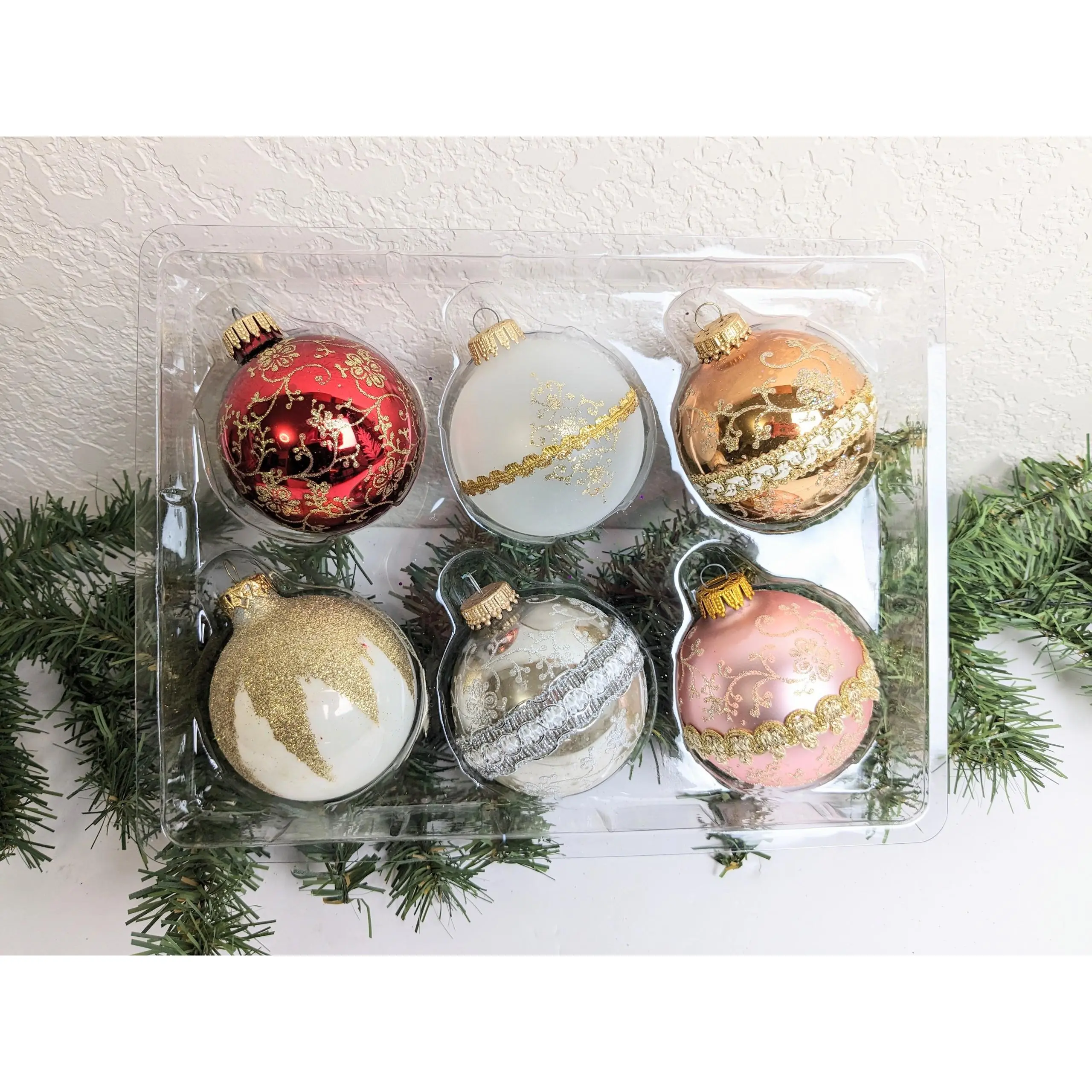 Krebs Victorian Vintage Christmas Ornament Set