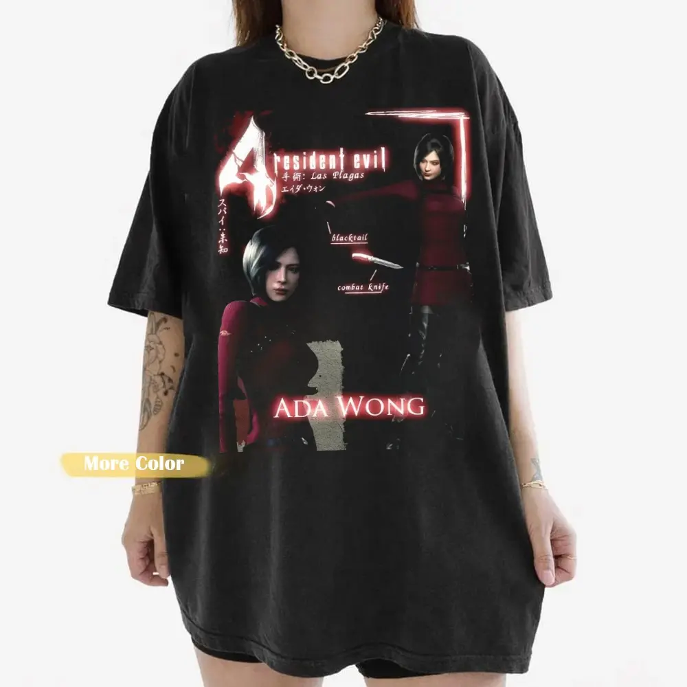 Ada W0ng Resident Evil 4 Graphic Biohazard Horror Game shirt, Horror Game 2026 Fan Tee, Gift for Men, Gift for Women, Crew Neck T-shirt, Trending T-shirt